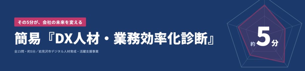 簡易DX人材・業務効率化診断はこちら